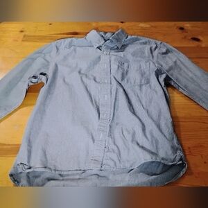 Tommy Hilfiger Blue Striped Button-Down Shirt